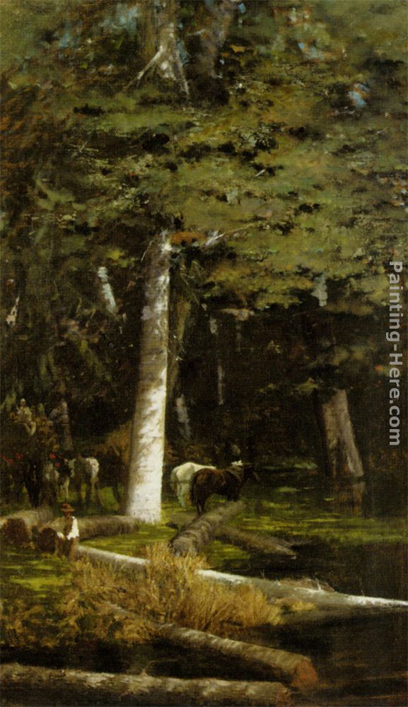 Nella Foresta painting - Giuseppe de Nittis Nella Foresta art painting